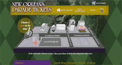 Desktop Screenshot of neworleansparadetickets.com